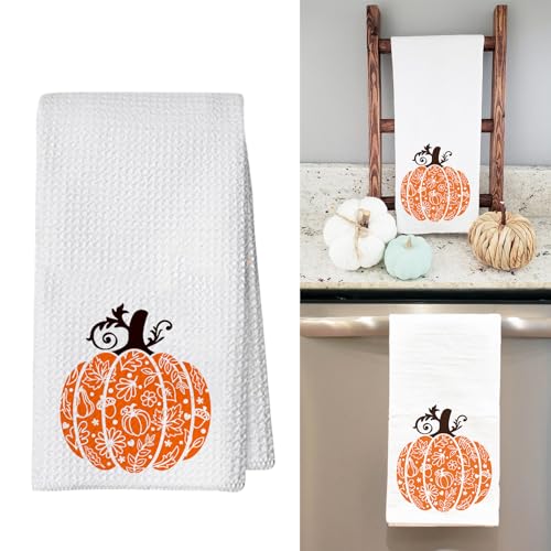 YROHGKPN Toalla de cocina de algodón absorbente estacional para Halloween, casa temporal, vintage, paños de cocina - imagen 2