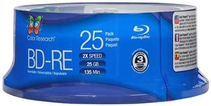 25 Pack BD-RE Blank Media
