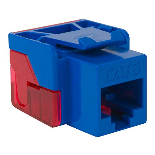 Icc Cat6 Rj45 Keystone Jack For Ez® Style, Blue, Single #TOP1