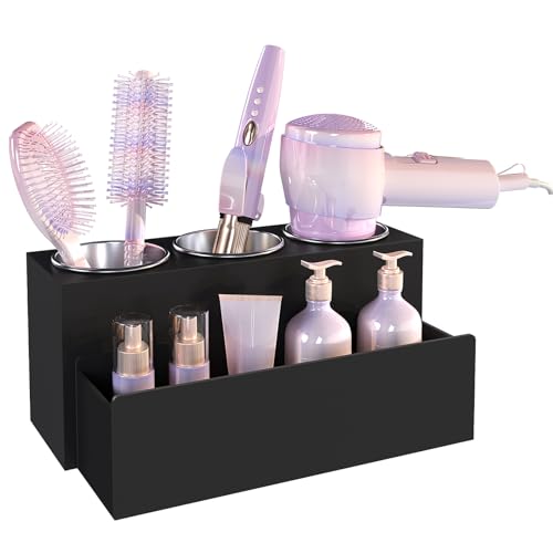 PITBVO Hair Tool Organizer, Detachable Acrylic Hair Dryer Holder for...