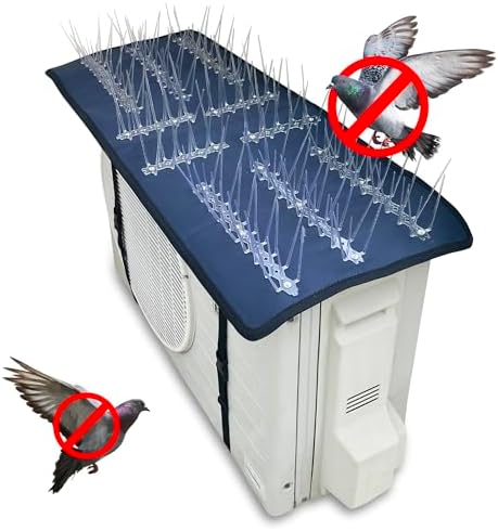 Axmon Air Conditioner Cover with Spikes Silicon Bird Spikes for Split AC Outdoor Units,AC Outdoor Protection Cover from Pigeon (Kabootar),Anti Pigeon Spikes Bird Control Spikes for 1.5 & 2 Ton Outdoor