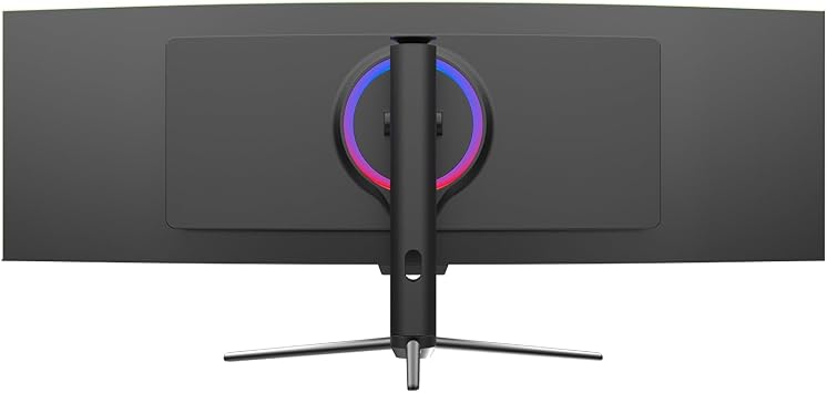 GAMEPOWER DQ49 inch Curved Ultrawide Gaming Monitor, 1Ms, 120Hz Refresh Rate, 32:9, DQHD, 5K 5120x1440p, R1800, 99% sRGB, HDR400, DisplayPort, HDMI, FreeSync, Gsync, Height - Tilt Adjustable