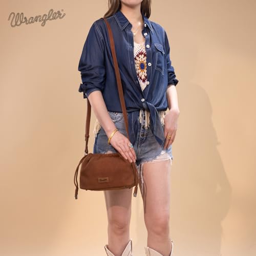 Wrangler Purse for Women Small Crossbody Bags Cute Cross Body Bag with Drawstring3