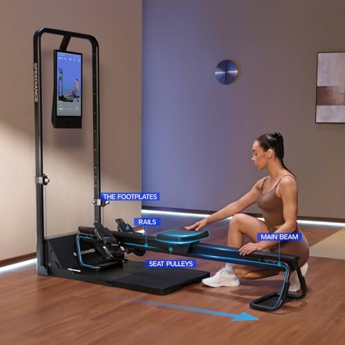 Image of Speediance AeroRow Rowing Bench, Next Generation of Rowing Machines, Rower Attachment for Gym Monster, Home Work Out Rowing Machine, Adjustable Resistance Levels, Rowing Machine