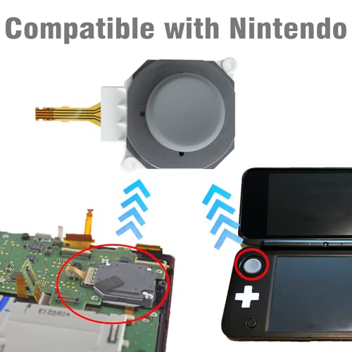 Image of SunDiss Joystick replacement for Nintendo 2DS 3DS 3DS XL Analog Thumb Stick Joystick with Circle Pad Cap And Repair Tools (1 Pack)