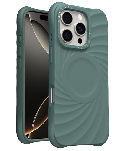 Coque compatible Magsafe iPhone 16 Pro silicone anti-choc et grip