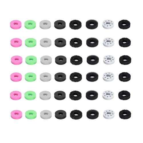 Image of 48 Pcs Aim Assist Target Motion Control Sponge Rings,Game Handle Buffer Precision Rings,Compatible with PS4 /PS5,Xbox Series X /S,Switch Pro Controller,8 Different Strengths