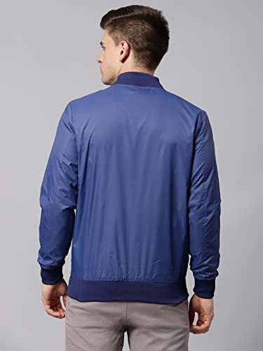 Image of Dennis Lingo Men's Solid Long-Sleeve Polyester Regular Fit Shell Jacket - Waterproof, Lightweight, Casual Winterwear for Men