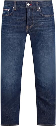 Tommy Hilfiger Herren Jeans Hose Slim Fit, Rot (Benton Blue), 28W/32L – Ansicht 4