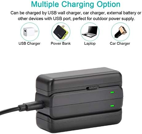 Newmowa Dual USB Charger for Insta 360 ONE R, Insta360 ONE RS
