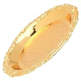 DEARMAMY Placa De Metal Retro Para Guardar Joyas Cosméticos y Artículos Diversos Escritorio Bandeja Para Joyas y Cosméticos