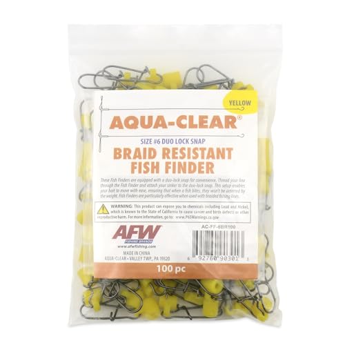Détecteur de poissons taille 6 Duo Lock Snap Aqua-Clear tresse pêche carpe carnassier