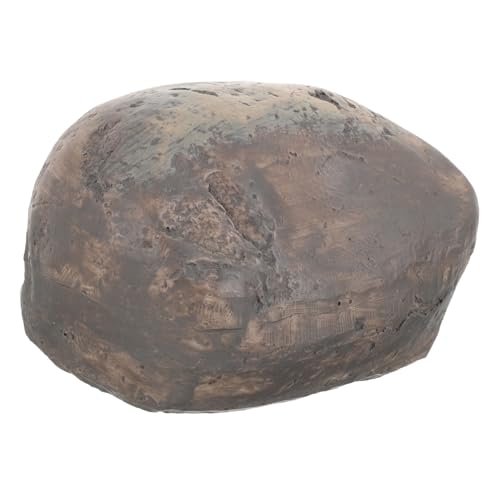 NUOBESTY Cassettina Portachiavi a Forma di Pietra per Esterno Aspetto Finto Roccioso, Cassettina Nascondiglio Sicura per Chiavi di Ricambio, Resistente alle Intemperie, per Giardino e Spazi all'Aperto