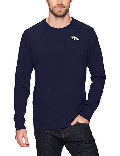 OTS NFL Denver Broncos Men's Rival Long Sleeve Tee, Hudson, Small