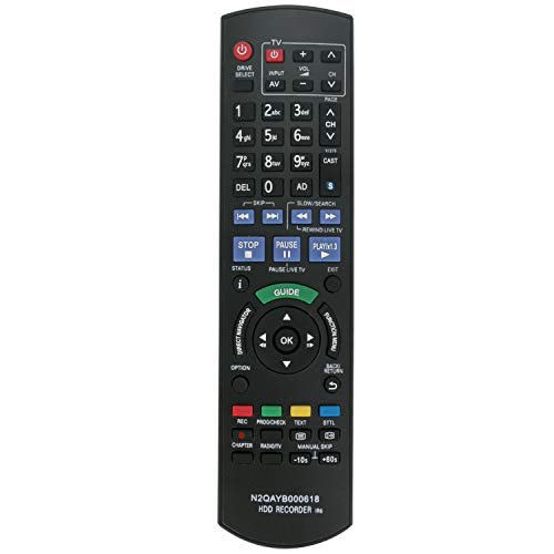 N2QAYB000618 VINABTY Replace Infrared Remote Control Fit for Panasonic DMR-HW100 DMR-HW100EBK HDD Recorder - Image 2