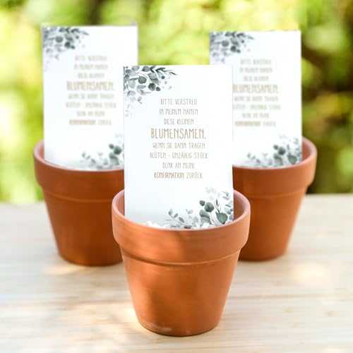 COMOOKA Gastgeschenke Konfirmation 50 Stück Samentütchen Konfirmation Geschenk für Gäste Mini PapiertütenTüten Klein Geschenktüten Mini Deko Tischdeko