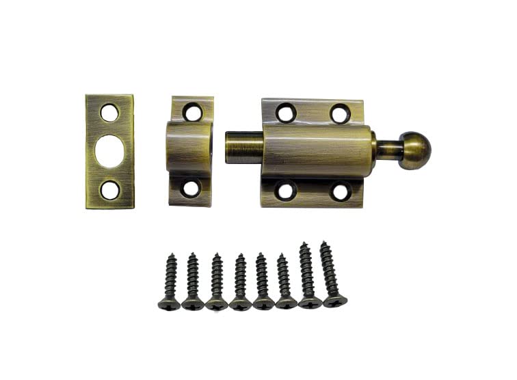 Boulon de surface en laiton massif QCAA loquet de porte fenetre 5,1 cm