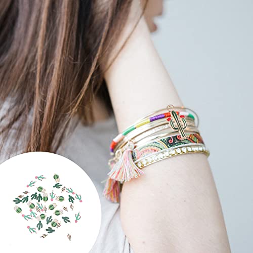 Cactos Liga Pingente de Jóias Encantos: 40 Pcs Diy Jóias Charme Pulseira Colar Brinco Chaveiro Fazen
