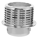 DOITOOL Cache Aération Inox pour Sortie Murale Chapeau Évacuation Extérieur Anti-pluie Protection Ventilée Acier Inoxydable pour Hotte de Cuisine