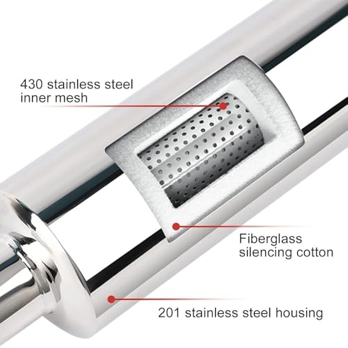 Embout d'échappement en acier inoxydable type brûlé de style
