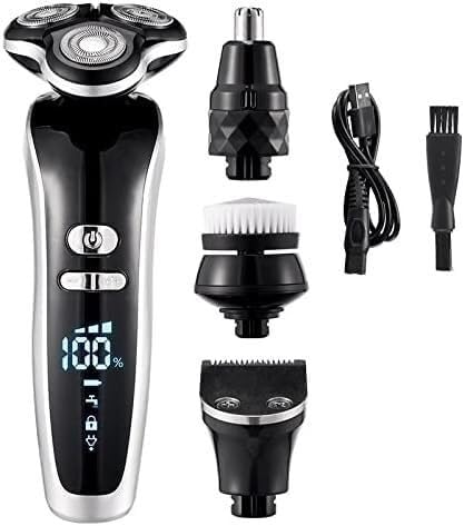 WEedsy Electric Razor for Mens Electric Shaver 4D for Men Electric Hair Clipper USB Rechargeable Professional Hair Trimmer