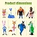8 Pack Zootopia 2 Figurine Toys, Cartoon Animal Action Figures for Kids, Toy Collection for Party Favors and Play