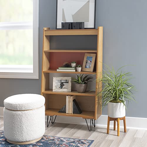 Linon Drake Bookcase, Brown #TOP2