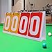 Flip Score Board Score Counter Multi Sports Scoreboard Table Score Flipper for Tennis Ball, Yellow Red