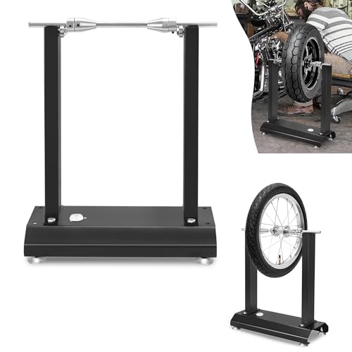 YRHome Machine d'équilibrage des pneus de moto 40 x 19 x 50 cm - Avec niveau à bulle intégré