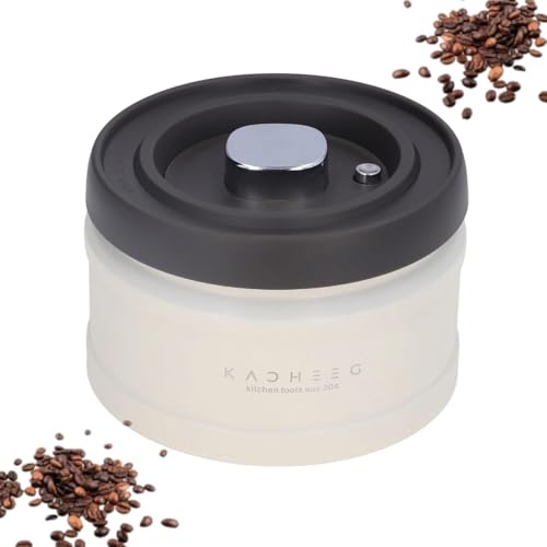 Latas de café selladas al vacío Contenedor de café hermético apilable Recipiente de almacenamiento de café de acero inoxidable Frascos de alimentos Recipientes Contenedores de cereales(750ML)