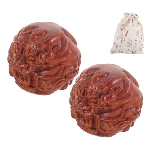 FRCOLOR Palline Di Legno Per Massaggiare Le Mani Palla Massaggiante Portatile Palla Di Legno Per Allenamento Manuale Massaggiatore Per Mani Esterno Palline Per Rilassare