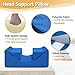 AOSSA Wheelchair Headrest Neck Stabilizer Head Support Pillow for Recliner High Back Wheelchair Head Positioning Wedge Neck Support Positioner Keep Head Straight Medical Foam Wedge