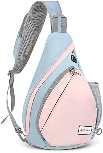 ZOMAKE Sling Bag,Small Crossbody Sling Backpack,Water Resistant Shoulder Daypack for Travel,Anti Thief Chest Bag for Hiking