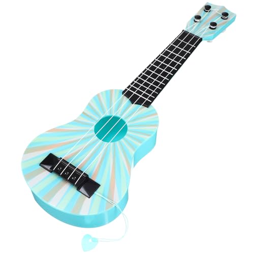 KOMBIUDA Ukelele para Mini Guitarra De Juguete Kit De Batería para Guitarra Infantil Ukelele De Simulación Instrumento De Juguete Guitarra para Principiantes El Plastico
