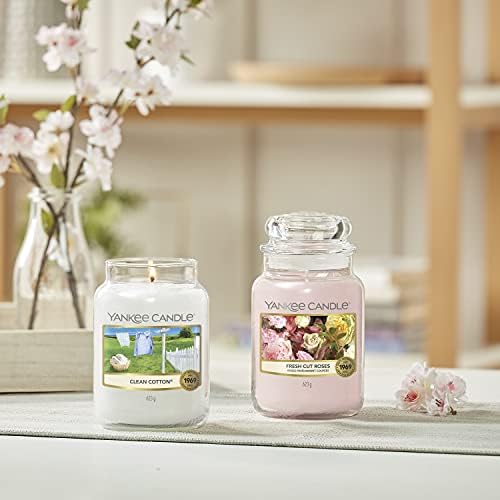 Yankee Candle Scented Candle | Fresh Cut Roses Large Jar Candle | Long Burning Candles: up to 150 Hours | Perfect Gifts for Women