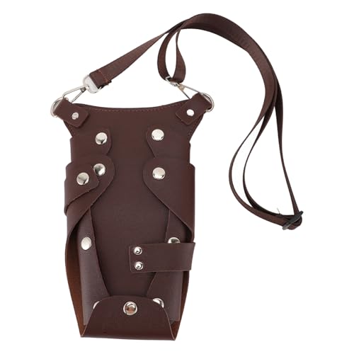 Bolsa para Tesoura, Bolsa para Ferramentas de Cabeleireiro Em Couro PU Bolsa para Tesoura Com Vários