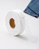 Serobela Iron On Hemming Tape, 1 Inch x 55 Yards, Extra Strong No Sew Fabric Fusing Web for Pants Hems, Curtains, Dresses, Jeans, Washable with Grid-Like Adhesive Design