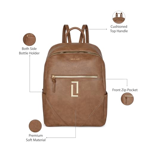 Image of Lavie Luxe Women's Simone Backpack | Fashion Backpack for Work | Ladies purse | Stylish Shoulder Bag | Gift for Women