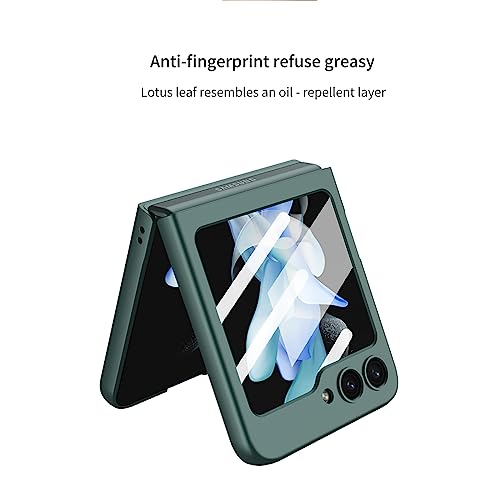 Moslyn Capa para Samsung Z Flip 5 com protetor de tela de câmera fina para Galaxy Z Flip 5 5G (2023)