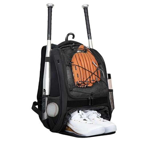 Sac de baseball pour garçons avec rangement chaussures sac à dos baseball de grande capacité