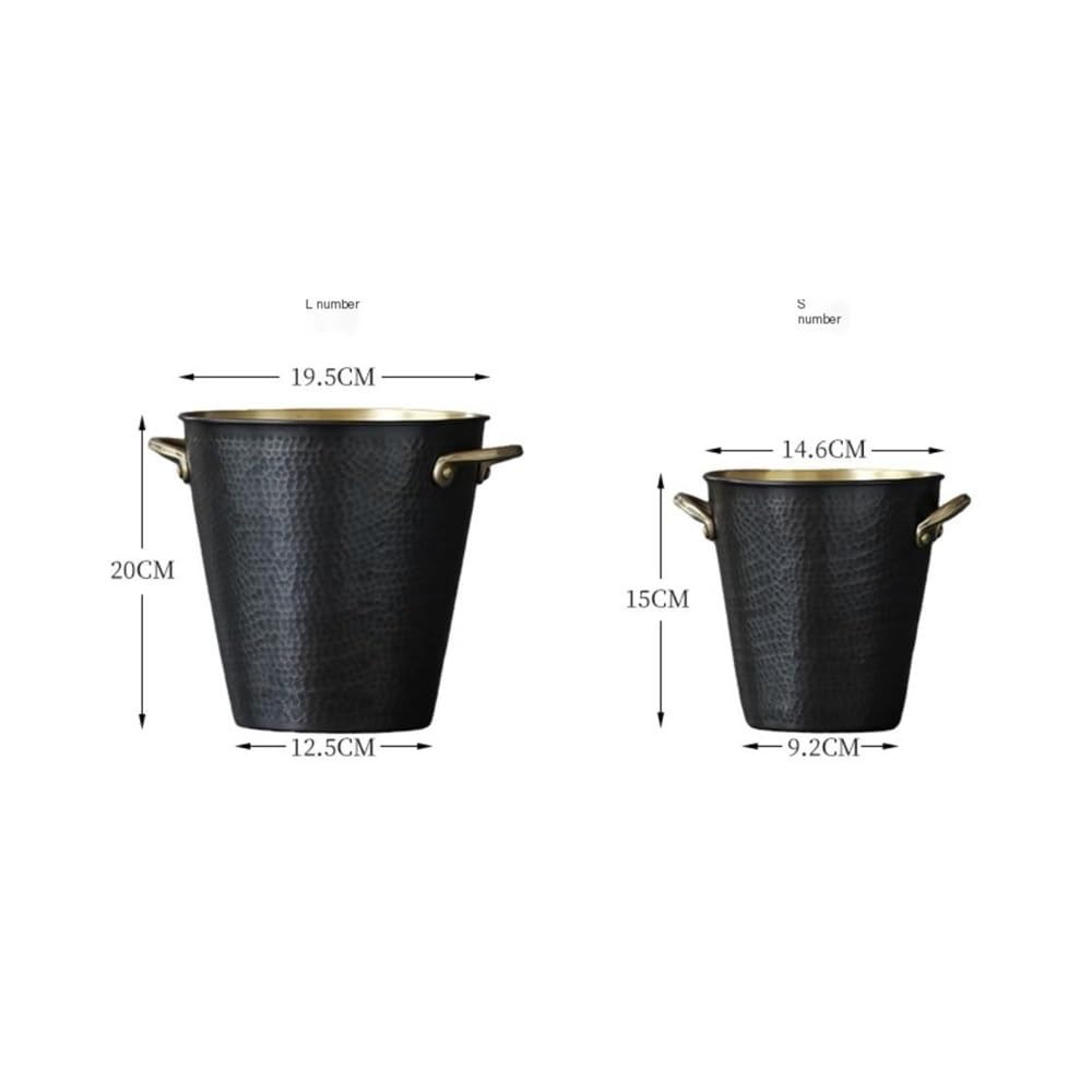 Secchiello per Il Ghiaccio Fusti di Rame for Vino e Birra, fusti di Ghiaccio Commerciali for Uso Domestico Secchielli per Il Ghiaccio per Feste(L)