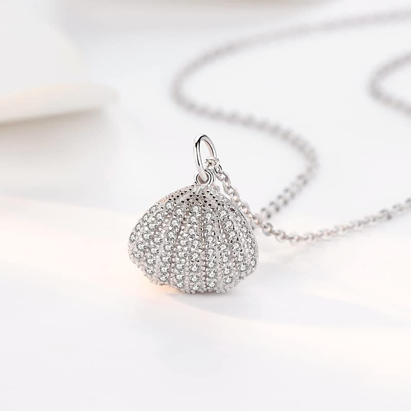 S925 Silver Shell Naszyjnik z pereł Kobieta Fritillary Niche Design Łańcuch do obojczyka