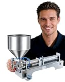 Máquina de llenado de líquidos de pasta horizontal de 50 a 500 ml, dispensador de champú de aceite de loción de crema neumática semiautomática con pedal de pie para uso doméstico comercial