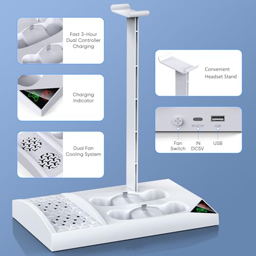 image for YUANHOT Vertical Cooling Stand Charging Station for Xbox Series S Cons