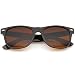 zeroUV - Classic Driving Blue Blocking Amber Tinted Lens Horn Rimmed Sunglasses 55mm (Shiny Tortoise / Amber)