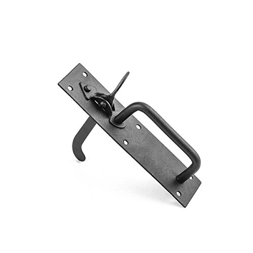 Renovators Supply Manufacturing Black Wrought Iron Norfolk Door Latches Traditional Colonial Gate Or Door Lock Thumb Latches Black Powderfinish Two Sided Gate Latch Locks With Hardware Pack Of 2 #TOP5
