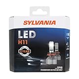SYLVANIA H11 LED - Fog Lights For Cars and Trucks - Headlight Bulbs for Off Road Powersports - 6000k Cool White LED Light - Long-Lasting Bulbs - No Polarity - DIY Upgrade