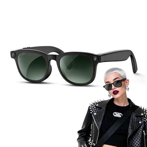 Captura tu mundo en 4K con estas gafas inteligentes. Dispara manos libres y graba aventuras sin sacar el móvil. Disfruta de audio abierto y la asistencia de IA para todo. Ligeras, cómodas y con batería de larga duración.