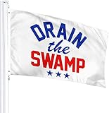 Drain The Swamp 3x5 Ft Garden Flag Decor Outdoor Banner Sign Party Parade Breeze Home Fade Proof...