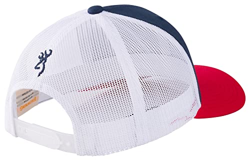 Browning Allegiance Cap - Casual Hat (Red, White, And Blue), One Size #TOP1